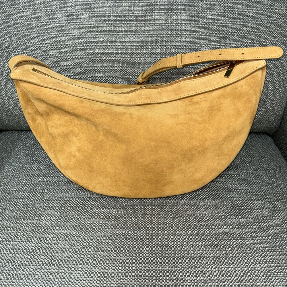 Mansur Gavriel Moon Large Suede Sling Bag